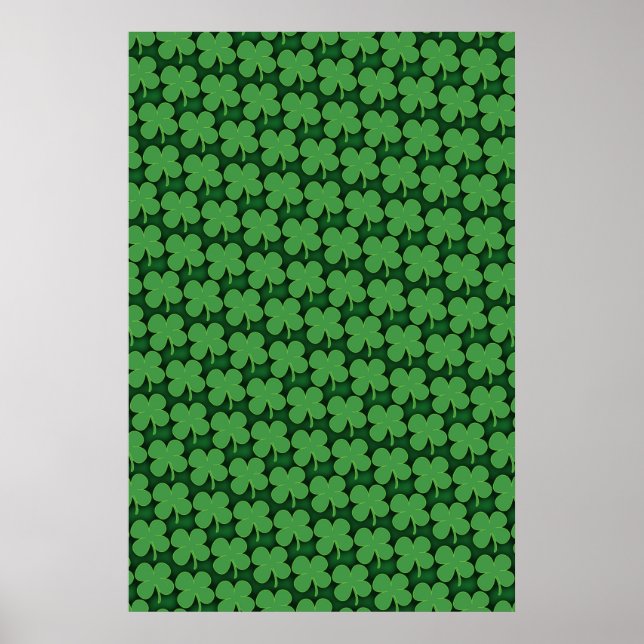 Shamrock Pattern Poster (Front)