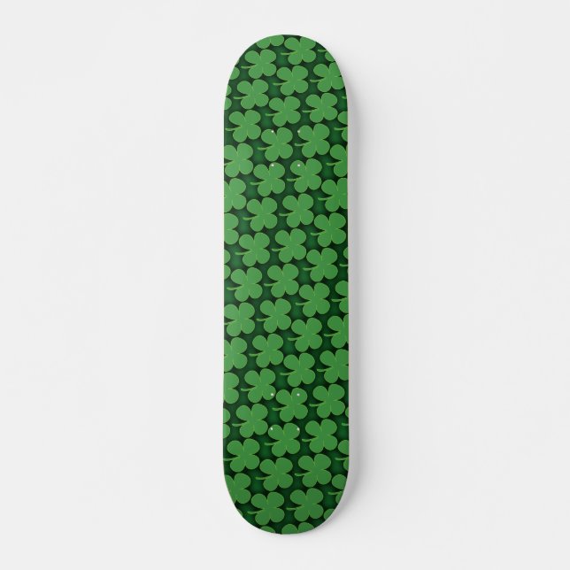 Shamrock Pattern Skateboard (Front)