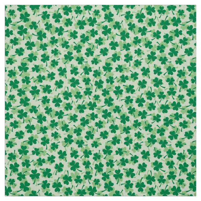 Shamrock pattern St Patricks day Fabric (Swatch)