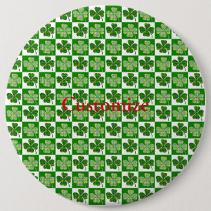 Shamrock Pattern Thunder_Cove 6 Cm Round Badge