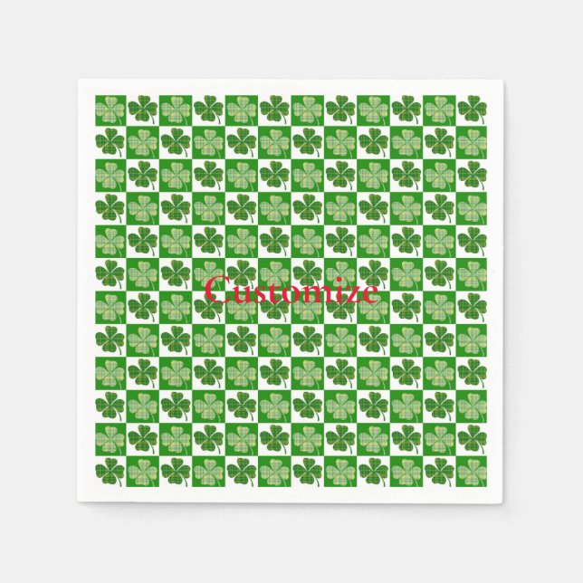 Shamrock Pattern  Thunder_Cove Napkin (Front)