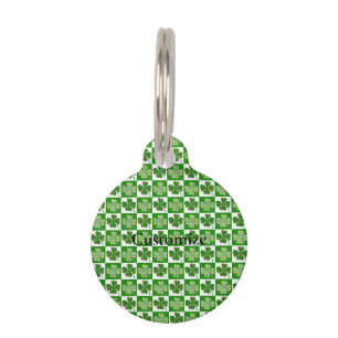 Shamrock Pattern Thunder_Cove Pet Tag