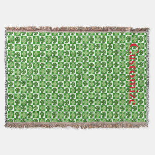 Shamrock Pattern Thunder_Cove Throw Blanket