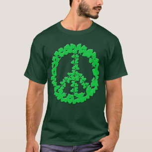 Shamrock Peace Sign Products T-Shirt
