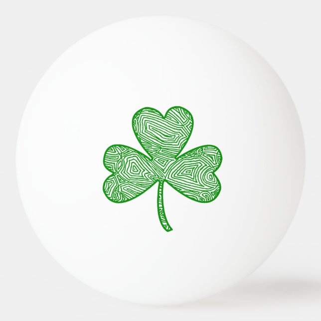 Shamrock Ping Pong Ball (Front)