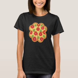 Shamrock Pizza Italian St Patricks Day Irish Foodi T-Shirt