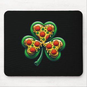 Shamrock Pizza St Patricks Day Irish Fast Food Lov Mouse Pad