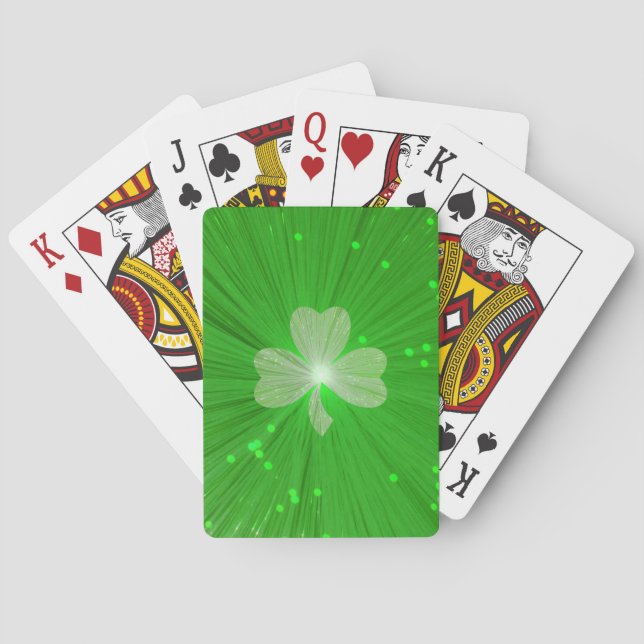 Shamrock playing cards (Back)