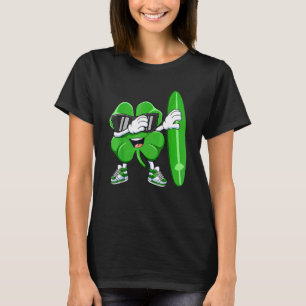 Shamrock Plays Surfing Happy St Patricks Day T-Shirt