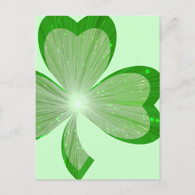 Shamrock postcard green (Front)