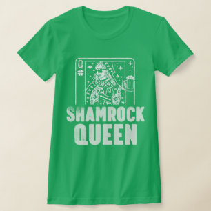 Shamrock Queen Tarot Card T-Shirt