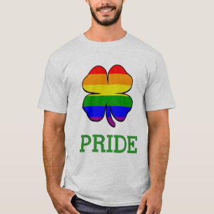 Shamrock Rainbow flag Gay Pride T-Shirt