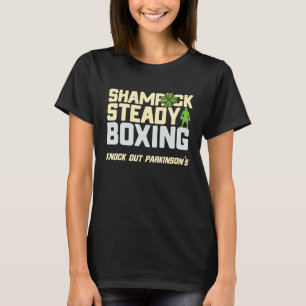 Shamrock Rock Steady Boxing Parkinson's Irish St P T-Shirt