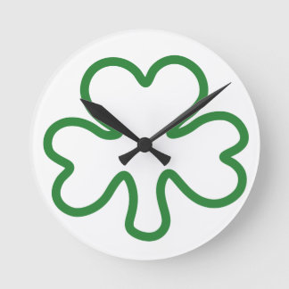 Shamrock Round Clock