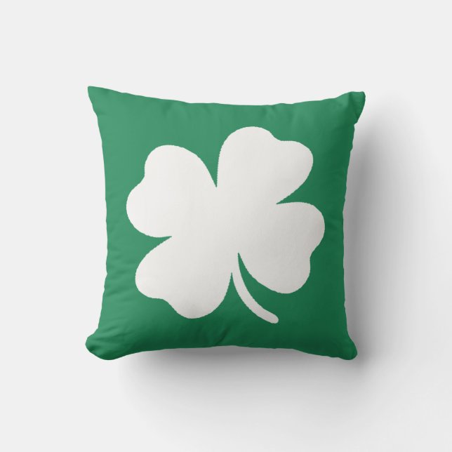 Shamrock  Saint Patricks Day Ireland Cushion (Front)