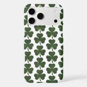 Shamrock Shape Plaid Dark Green iPhone Slim Case