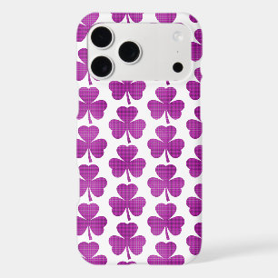 Shamrock Shape Plaid Pink Purple iPhone Case