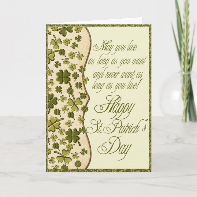 Shamrock Shower Card (Front)