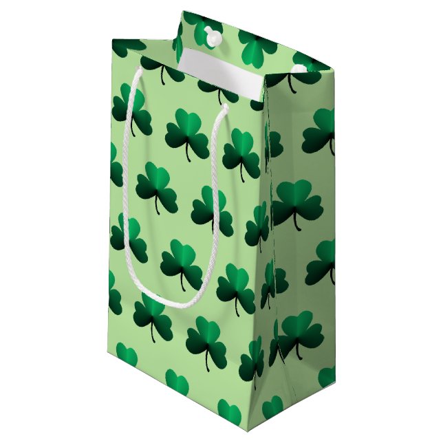 Shamrock Small Gift Bag (Front Angled)