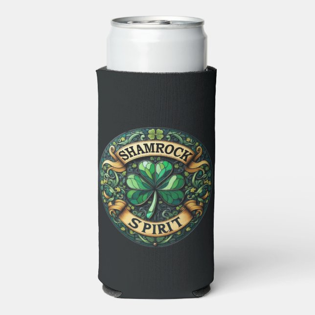 Shamrock Spirit Slim Can Cooler (Seltzer Back)