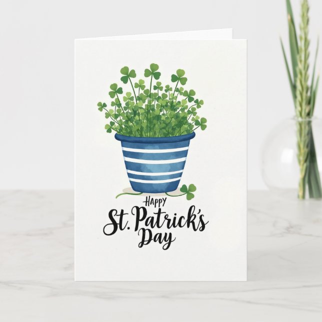 Shamrock Springtime Card (Front)