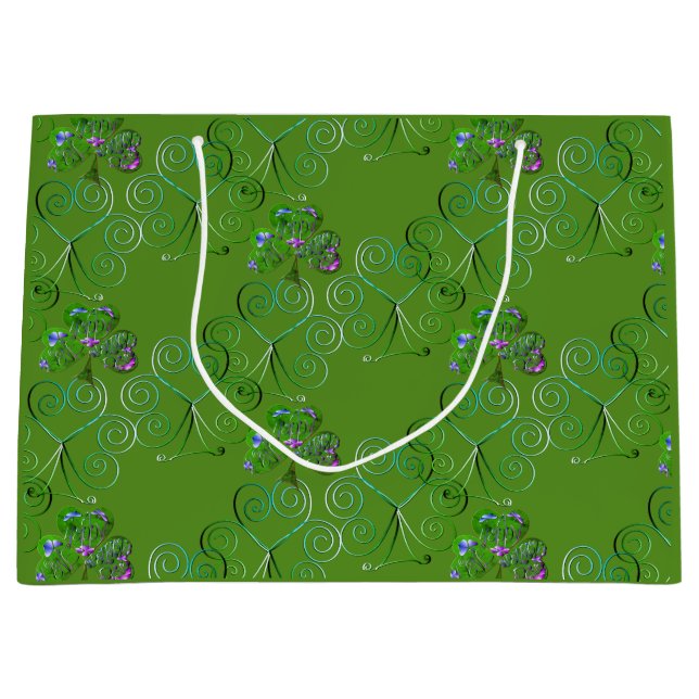 Shamrock St. Patrick's Day Gift Bag (Front)