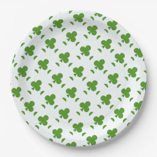 Shamrock St. Patrick's Day Holiday  Paper Plate