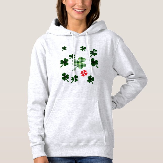 Shamrock St. Patrick's Day Hoodie (Front)