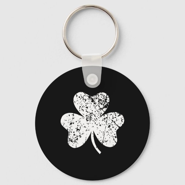Shamrock St. Patricks Day Ireland Pride Irish Gree Key Ring (Front)