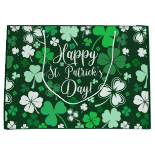 Shamrock St. Patrick's Day Large Gift Bag