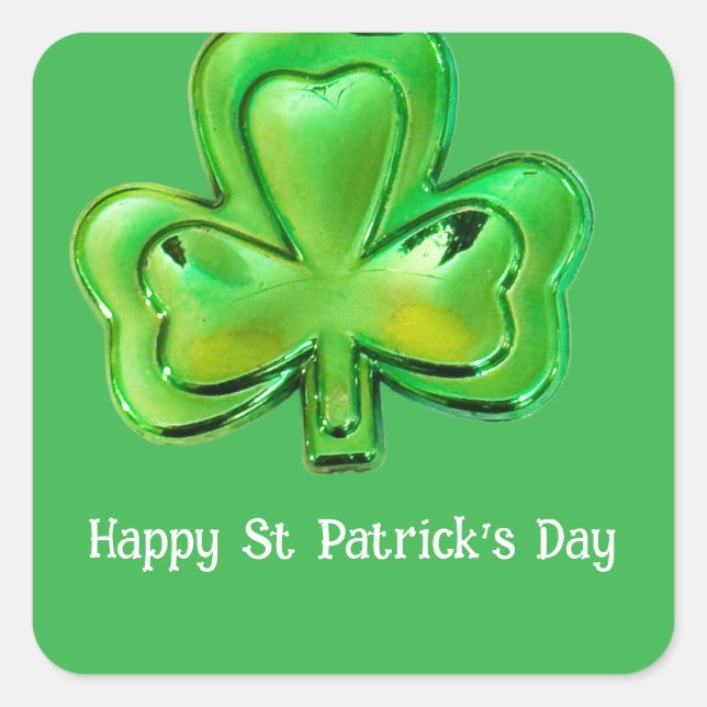Shamrock St Patrick's Day Stickers (Front)