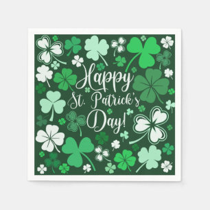 Shamrock St Patrick's  Napkin