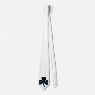 Shamrock Thin Blue Line Neck Tie