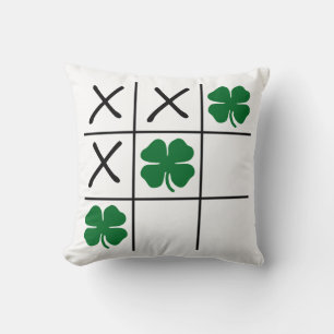 Shamrock Tic Tac Toe Cushion