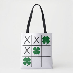 Shamrock Tic Tac Toe Tote Bag