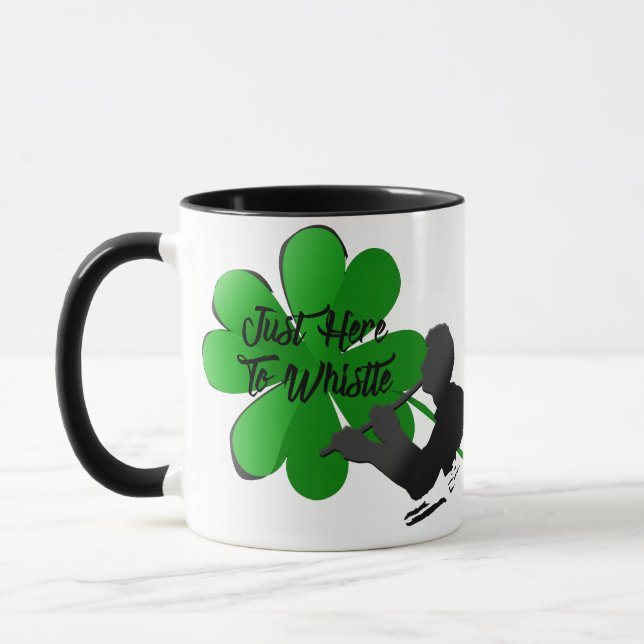 Shamrock Tin Whistle Mug (Left)