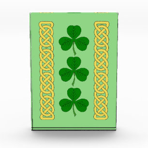 Shamrock Trio and Knotwork Bands Photo Block