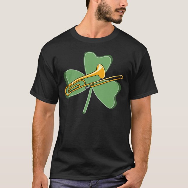 Shamrock Trombone T-Shirt (Front)