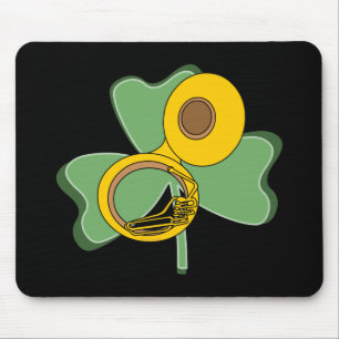 Shamrock Tuba Mouse Pad