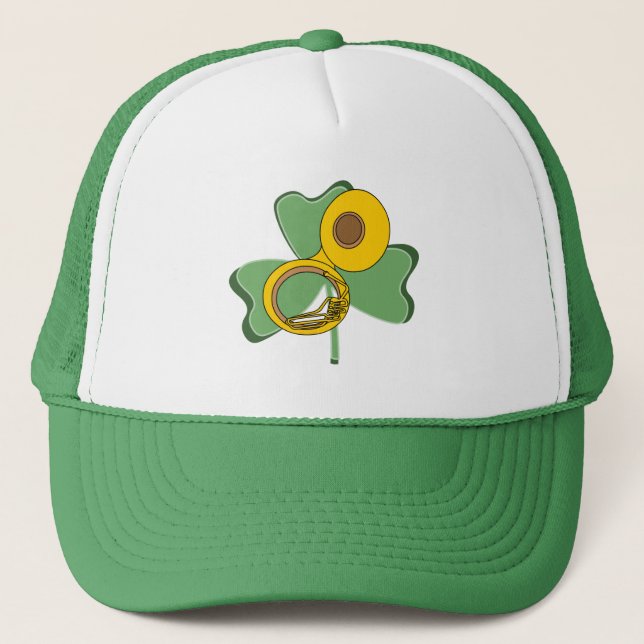 Shamrock Tuba Trucker Hat (Front)