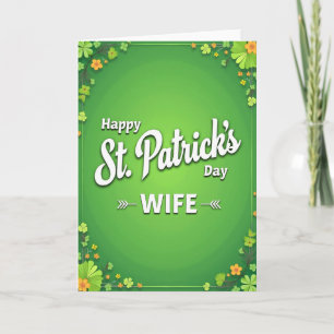 Shamrock Vines Wife Card