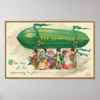 Shamrock Vintage St. Patrick's Day Poster