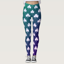 Shamrock White Blue Green Ombre