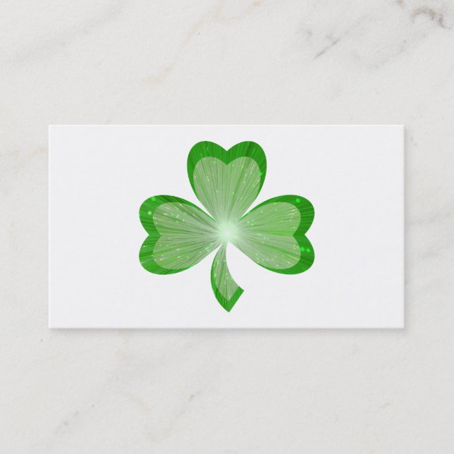 Shamrock White business card (Front)