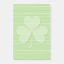 Shamrock with rulled lines