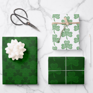 Shamrock Wrapping Paper Sheet