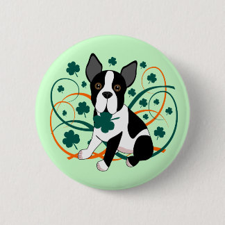 Shamrockin'  Terrier 6 Cm Round Badge