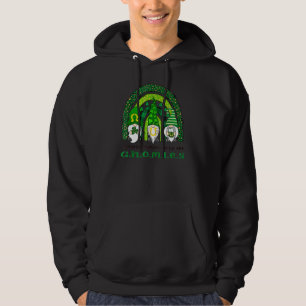 Shamrockin' With My Gnomies Irish Rainbow Leopard Hoodie