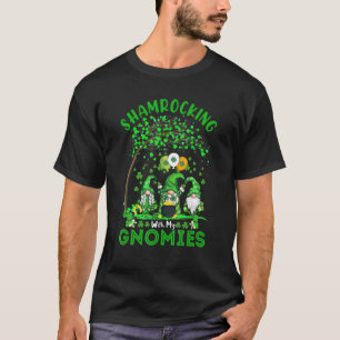 Shamrocking With My Gnomies Funny St Patrick's Day T-Shirt