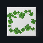 Shamrocks 15 Cm Square Badge<br><div class="desc"></div>
